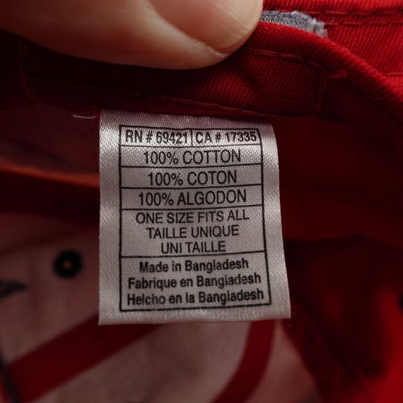 Chicago Bulls Hat Cap Strap Back Red Black White One Size NBA Basketball - Picture 9 of 9